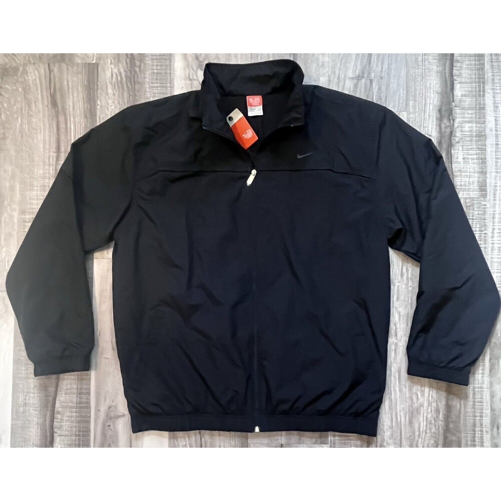 NWT Nike Athletic Dept Men’s XL Full Zip Track Jacket Windbreaker Black